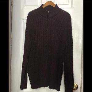 New Men’s Denver Hayes Burgundy Sweater NWOT